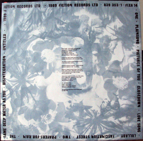 The Cure : Disintegration (LP, Album, Smo)