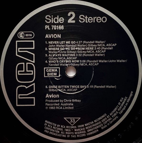 Avion : Avion (LP, Album)