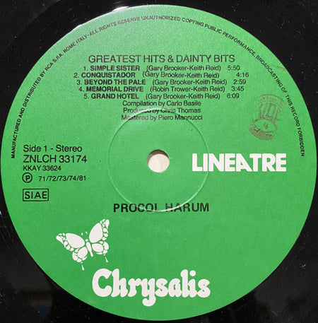 Procol Harum : Greatest Hits & Dainty Bits (LP, Comp)