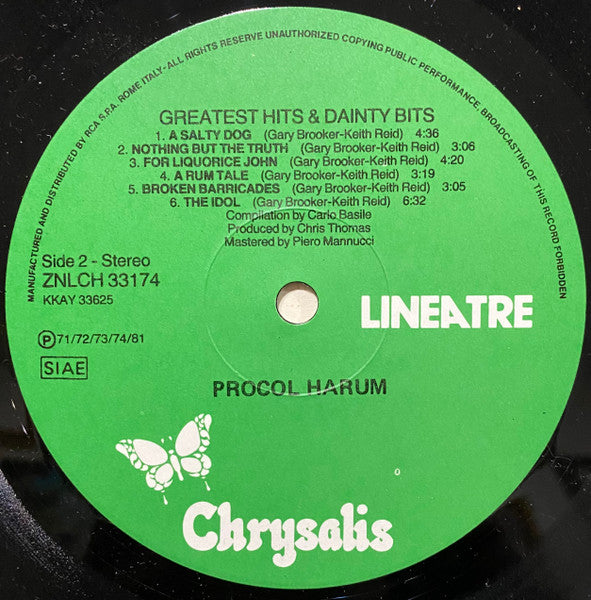 Procol Harum : Greatest Hits & Dainty Bits (LP, Comp)