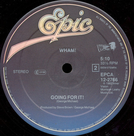 Wham! : Young Guns (Go For It) (12", Single)