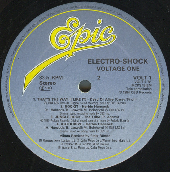Various : Electro Shock - Voltage 1 (LP, Comp, Mixed)
