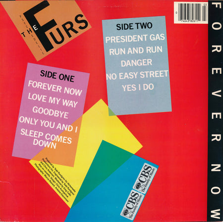 The Psychedelic Furs : Forever Now (LP, Album, RE, Car)