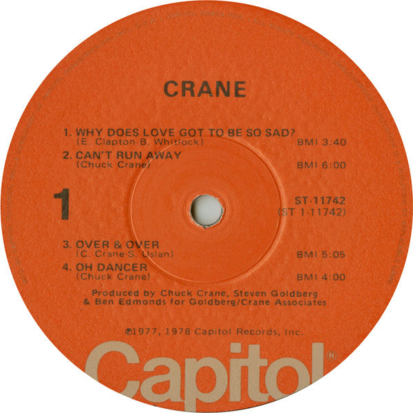 Crane (3) : Crane (LP, Album, Win)
