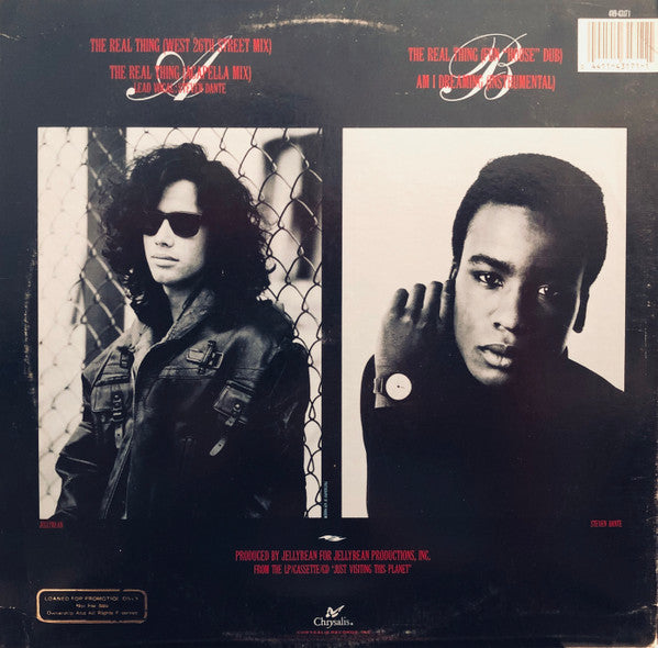 John "Jellybean" Benitez Featuring Steven Dante : The Real Thing (12", Promo)