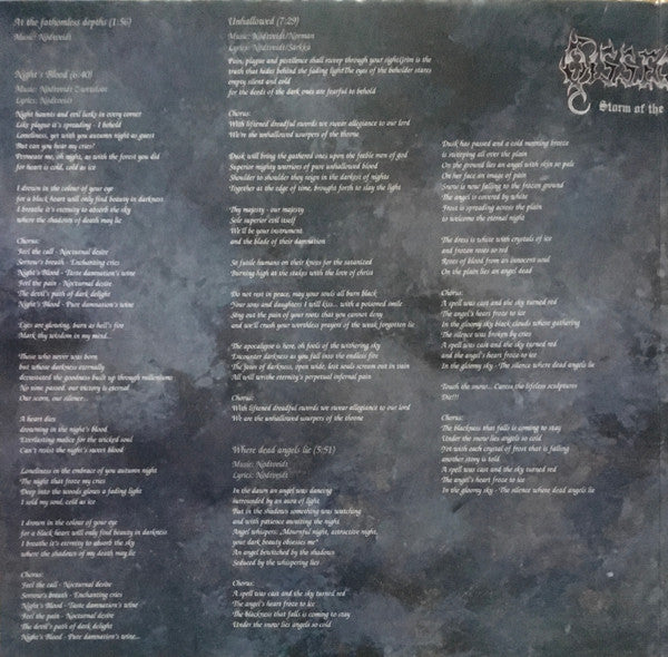 Dissection : Storm Of The Light's Bane (LP, Album, Gat)