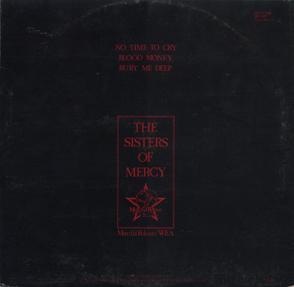 The Sisters Of Mercy : No Time To Cry (12", Thi)