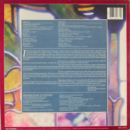 Terri Gibbs : Somebody's Knockin' (LP, Album)
