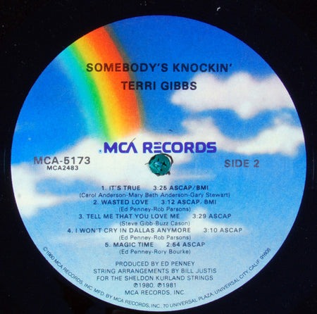Terri Gibbs : Somebody's Knockin' (LP, Album)