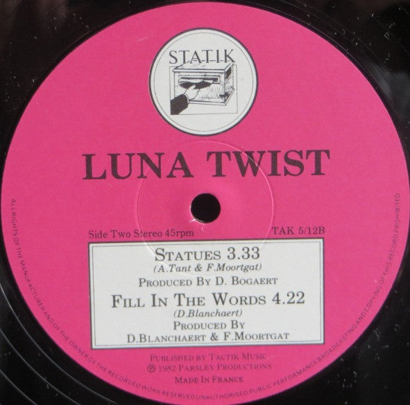 Luna Twist : Look Out (You're Falling In Love Again) (12", Maxi)