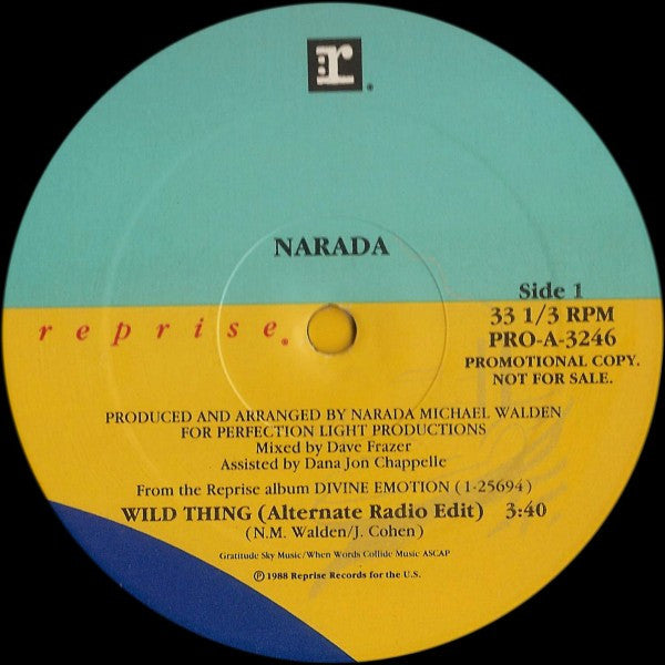 Narada Michael Walden : Wild Thing  (12", Promo)