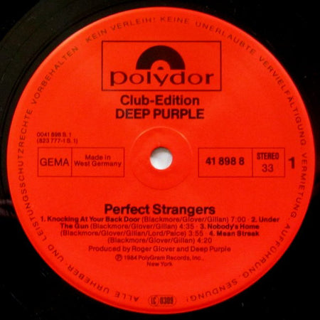 Deep Purple : Perfect Strangers (LP, Album, Club)