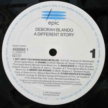 Deborah Blando : A Different Story (LP, Album)