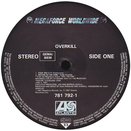 Overkill : !!!Fuck You!!! (12", EP)