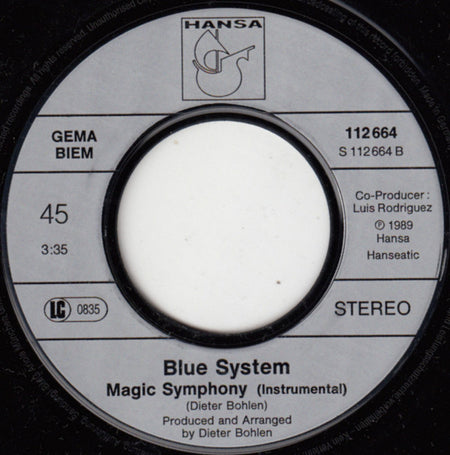 Blue System : Magic Symphony (7", Single)
