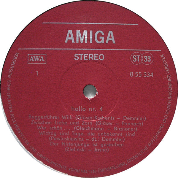 Various : Hallo Nr. 4 (LP, Comp)