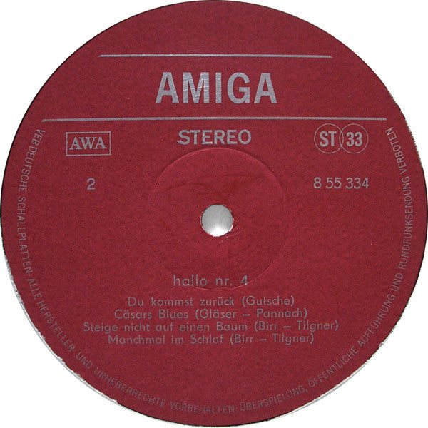 Various : Hallo Nr. 4 (LP, Comp)