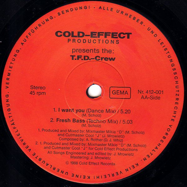 T.F.D. Crew : Broken Hearts (12")