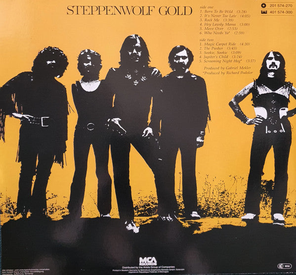 Steppenwolf : Gold (Their Great Hits) (LP, Comp, RE)