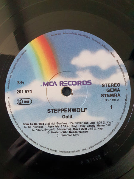 Steppenwolf : Gold (Their Great Hits) (LP, Comp, RE)