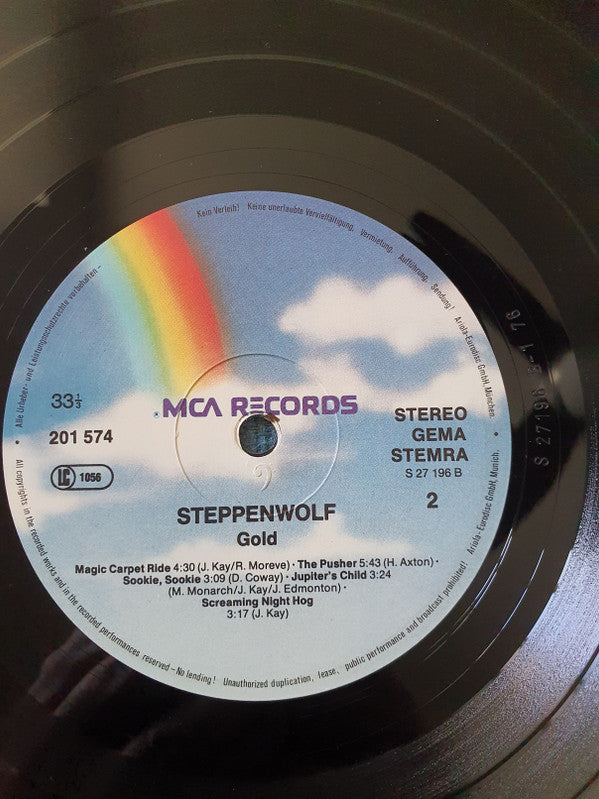Steppenwolf : Gold (Their Great Hits) (LP, Comp, RE)
