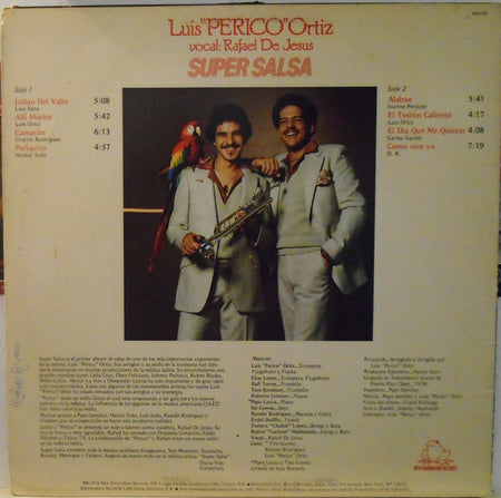 Luis "Perico" Ortiz vocal: Rafael de Jesus : Super Salsa (LP, Album)