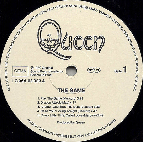 Queen : The Game (LP, Album)