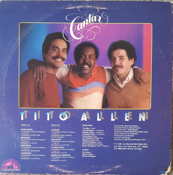 Tito Allen : Cantar (LP, Album)