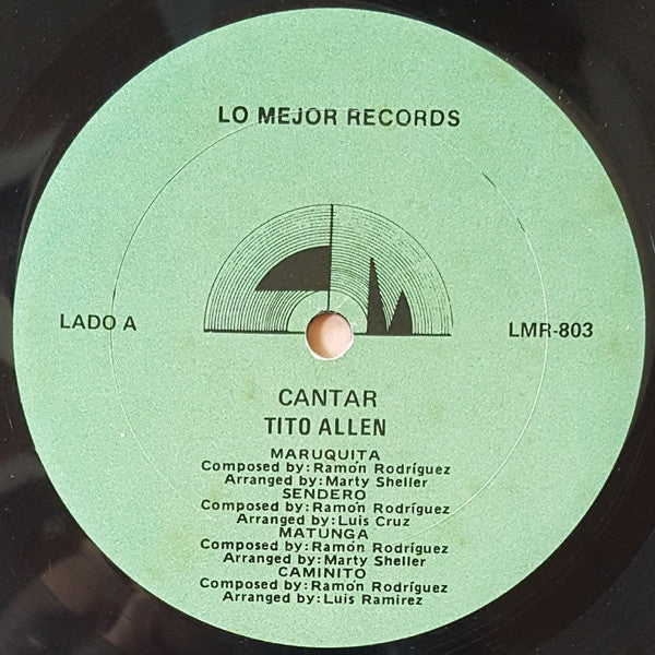 Tito Allen : Cantar (LP, Album)