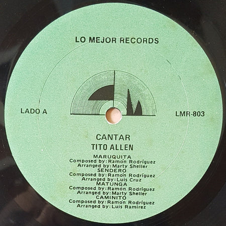Tito Allen : Cantar (LP, Album)