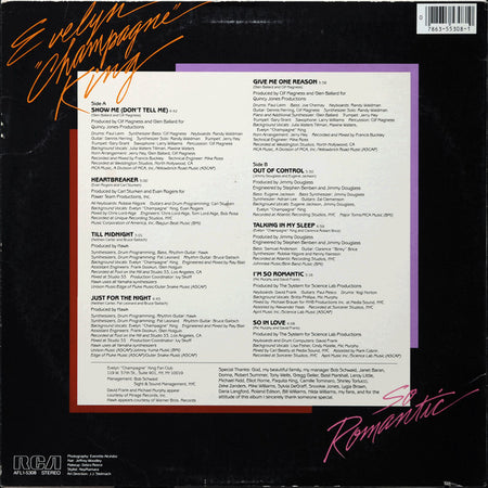Evelyn King : So Romantic (LP, Album, Ind)