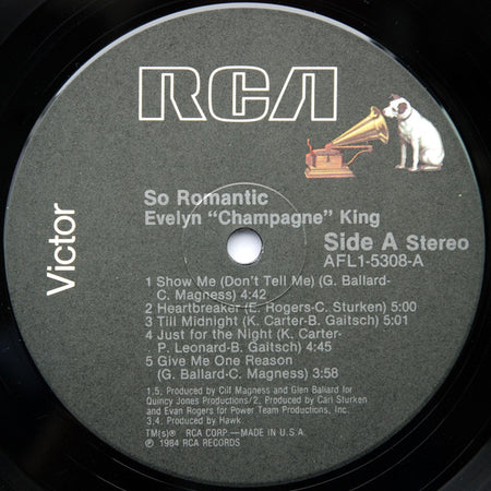 Evelyn King : So Romantic (LP, Album, Ind)