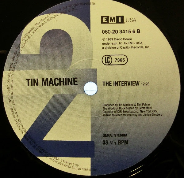 Tin Machine : The Interview (12", Maxi)