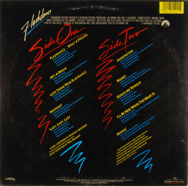 Various : Flashdance (Original Soundtrack From The Motion Picture) (LP, Album, 56 )