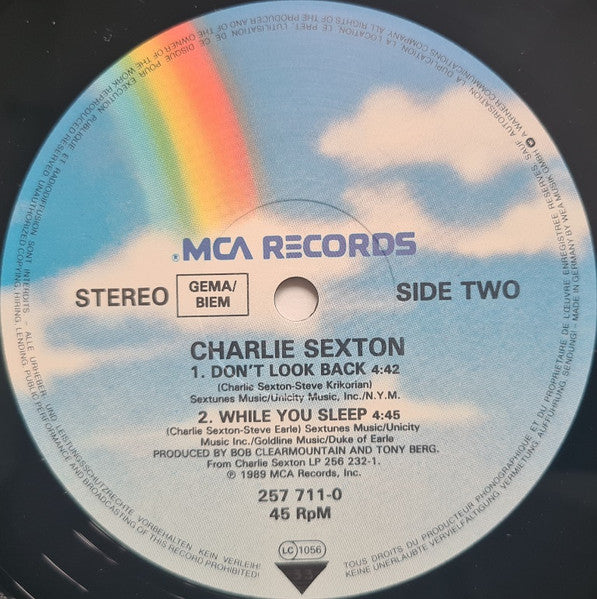 Charlie Sexton : Don't Look Back (12")