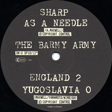 Barmy Army : Sharp As A Needle (12")