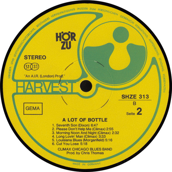 Climax Blues Band : A Lot Of Bottle (LP, Album)