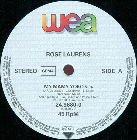 Rose Laurens : Mamy Yoko (12", Single)