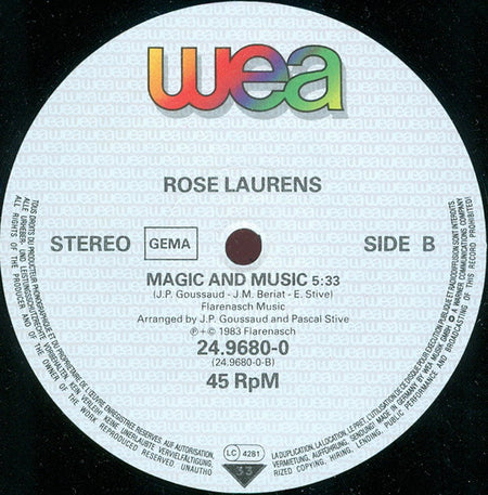 Rose Laurens : Mamy Yoko (12", Single)