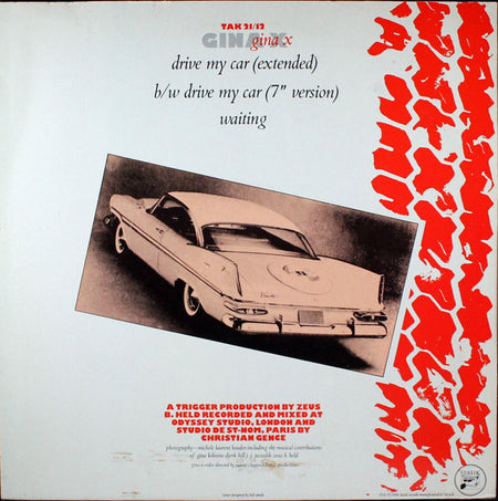 Gina X : Drive My Car (12", Single)