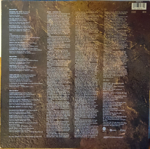 Rush : Chronicles (3xLP, Comp)