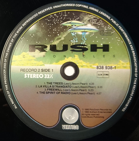 Rush : Chronicles (3xLP, Comp)