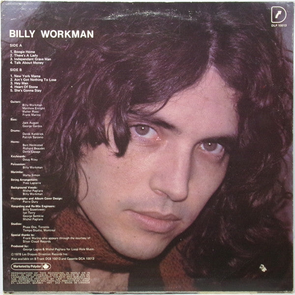 Billy Workman : Billy Workman (LP, Album)
