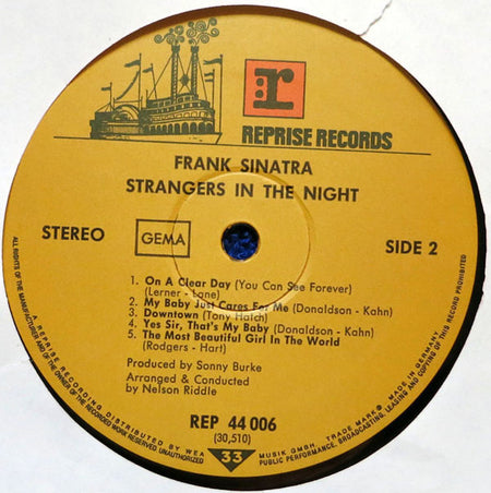 Frank Sinatra : Strangers In The Night (LP, Album, RP)