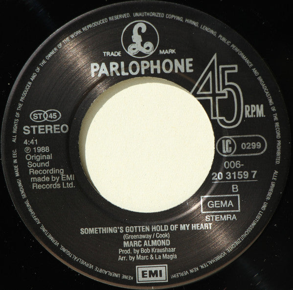 Marc Almond Featuring Special Guest Star Gene Pitney : Something's Gotten Hold Of My Heart (7", Single)