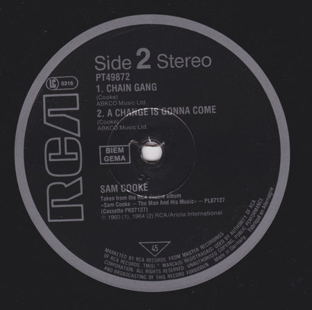 Sam Cooke : Wonderful World (12", EP)