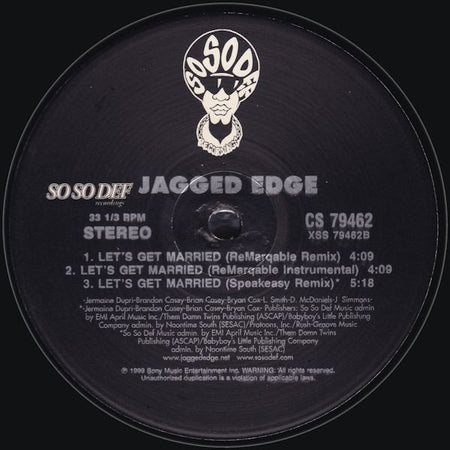Jagged Edge (2) : Let's Get Married (2x12")