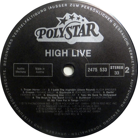 Various : High Life - 20 Original Top Hits (LP, Comp)