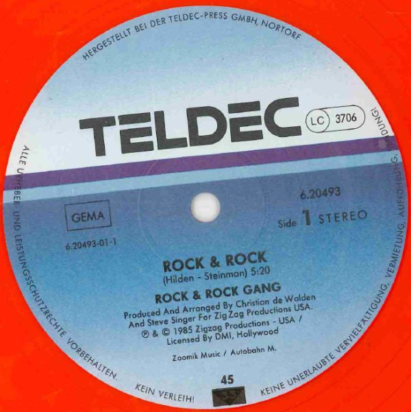 Rock & Rock Gang : Rock & Rock (12", Maxi, Tra)