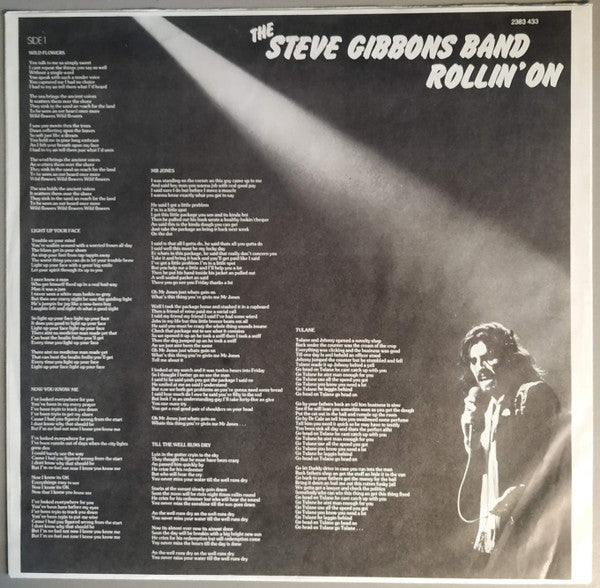 The Steve Gibbons Band* : Rollin' On (LP, Album)